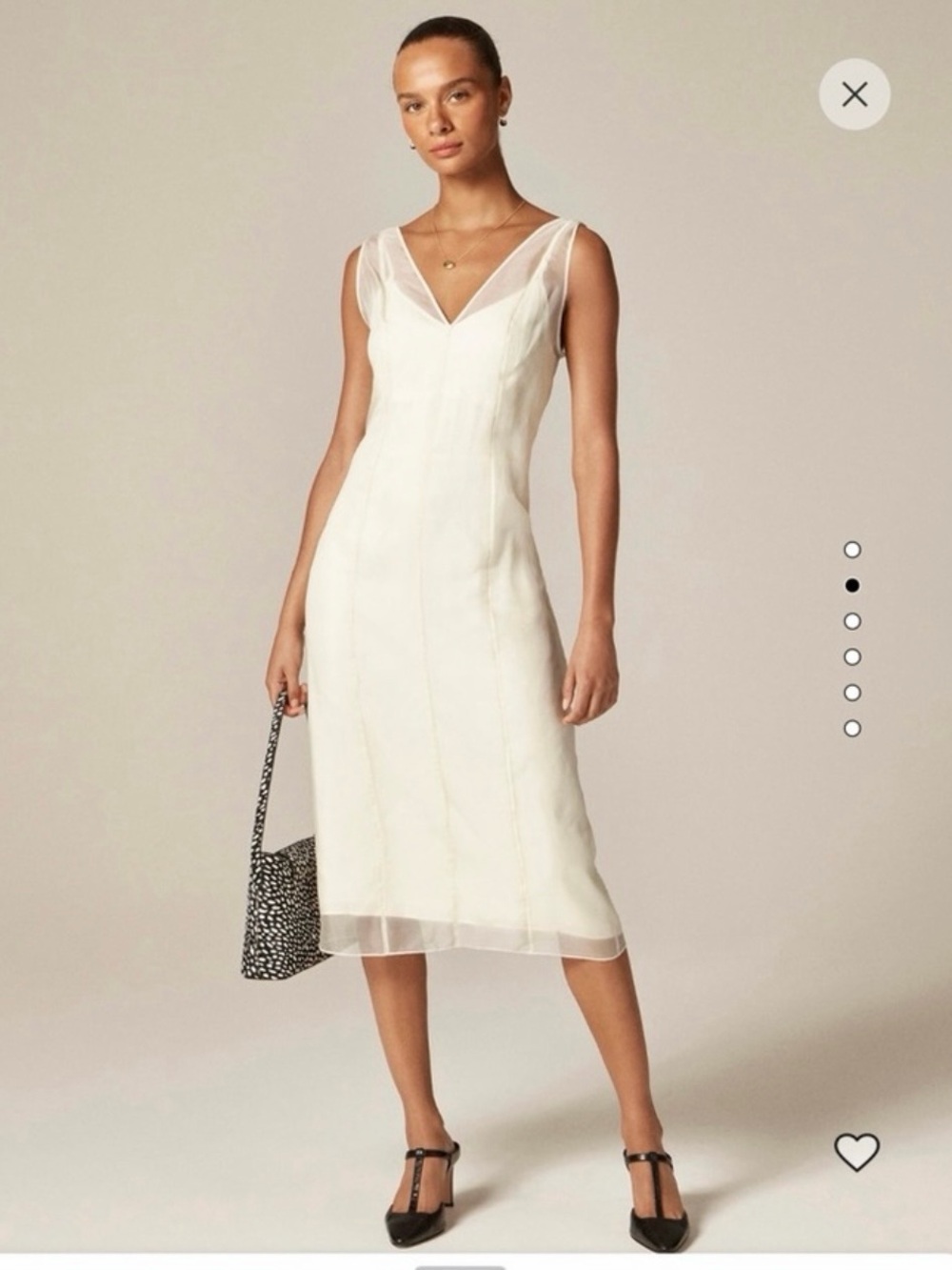 J. Crew Layered Organza Shift Dress